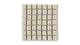 1x1 Straight Set Sheeted Original Ceramic Mosaic Tile in Dolomite Matte