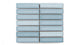1x4 Straight Set Sheeted Original Ceramic Mosaic Tile in Crater Lake Gloss