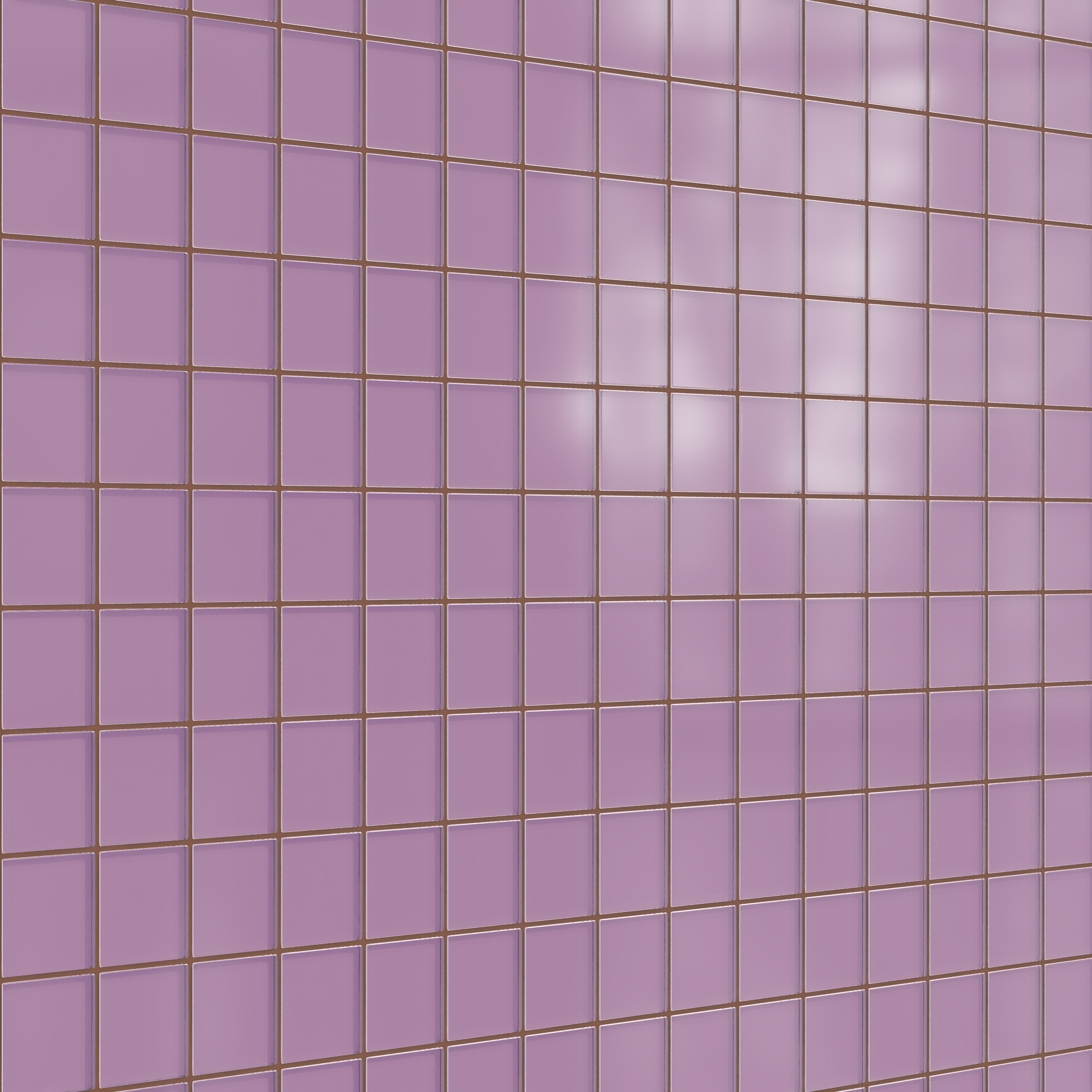 3x3 Straight Set Sheeted Glass Mosaic Tile in Waxbill Matte