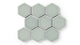 4" Hexagon Original Ceramic Tile in Overcast Gloss
