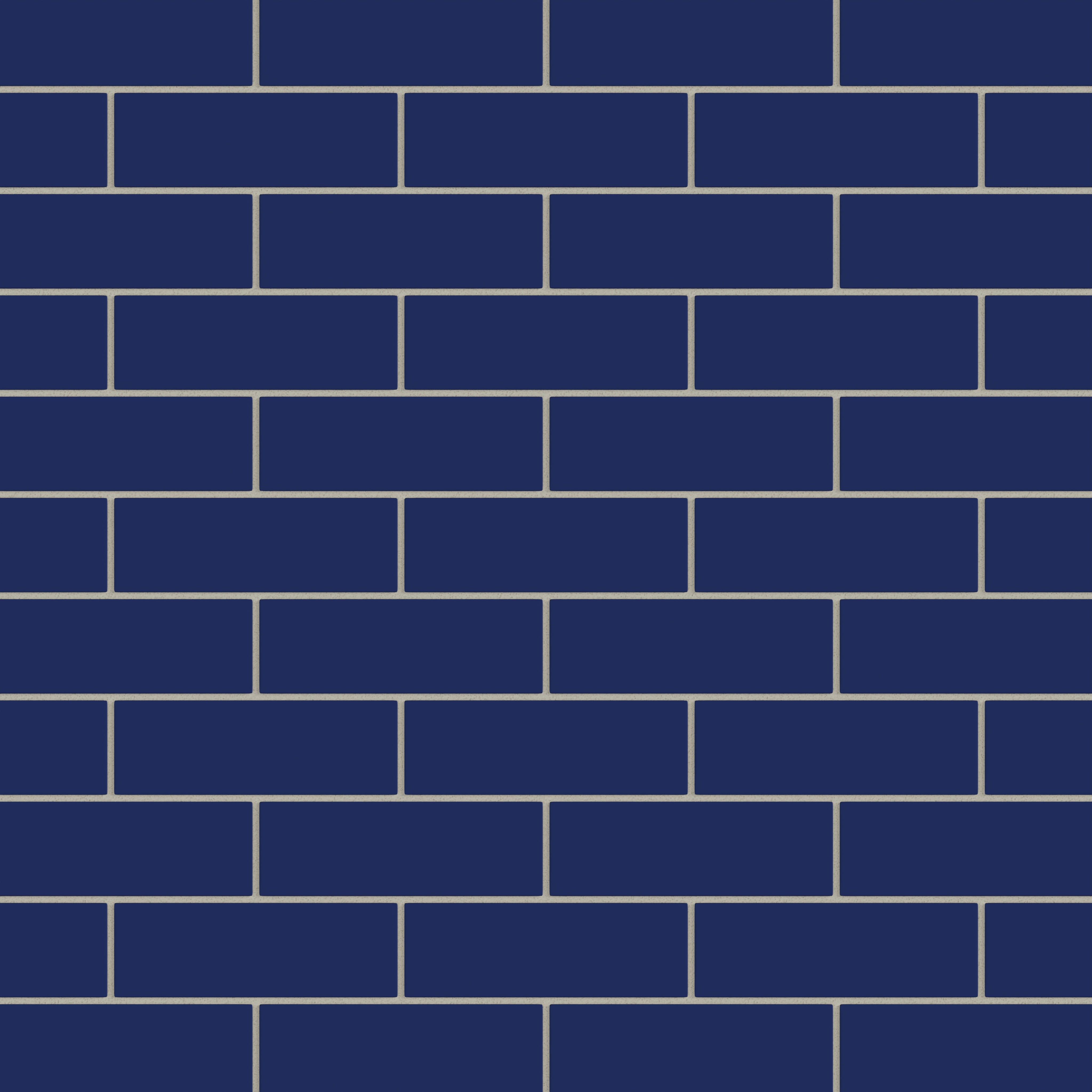 2x6 Natural Press Ceramic Tile in Ultramarine Matte