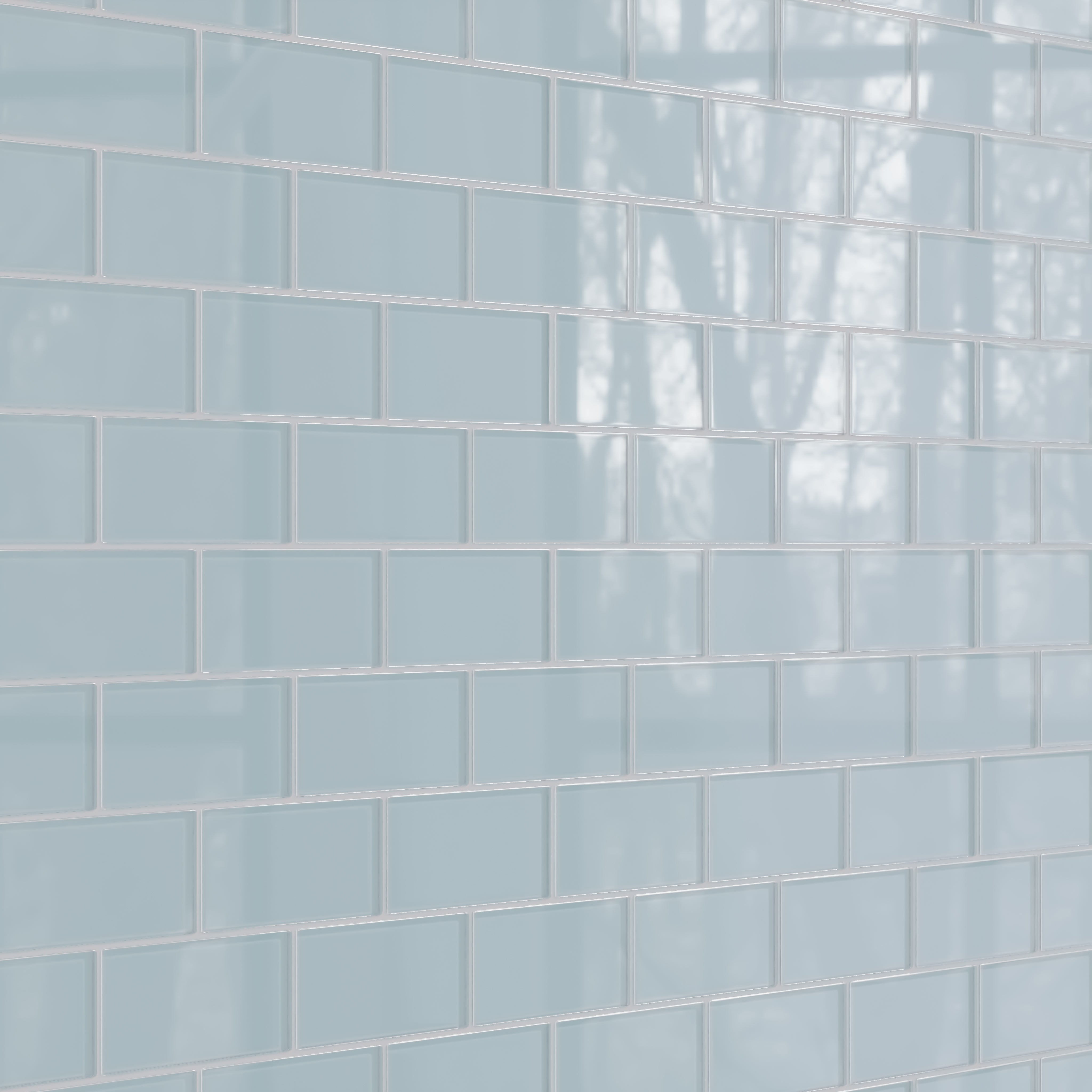 3x6 Glass Tile in Partridge Gloss