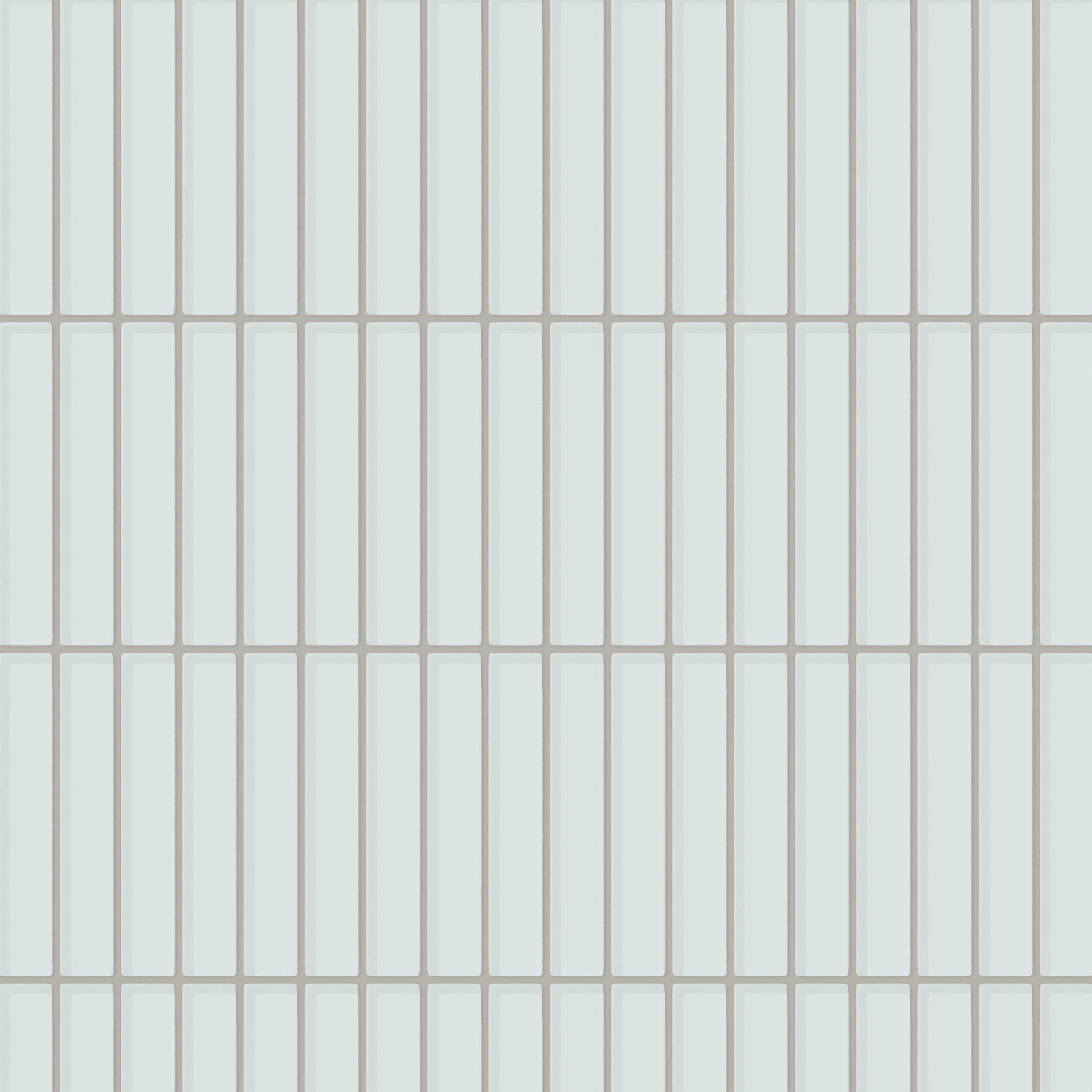 1x6 Straight Set Sheeted Glass Mosaic Tile in Warbler Gloss