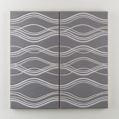 6x12 Handpainted Sample Ripple  in Cool Motif