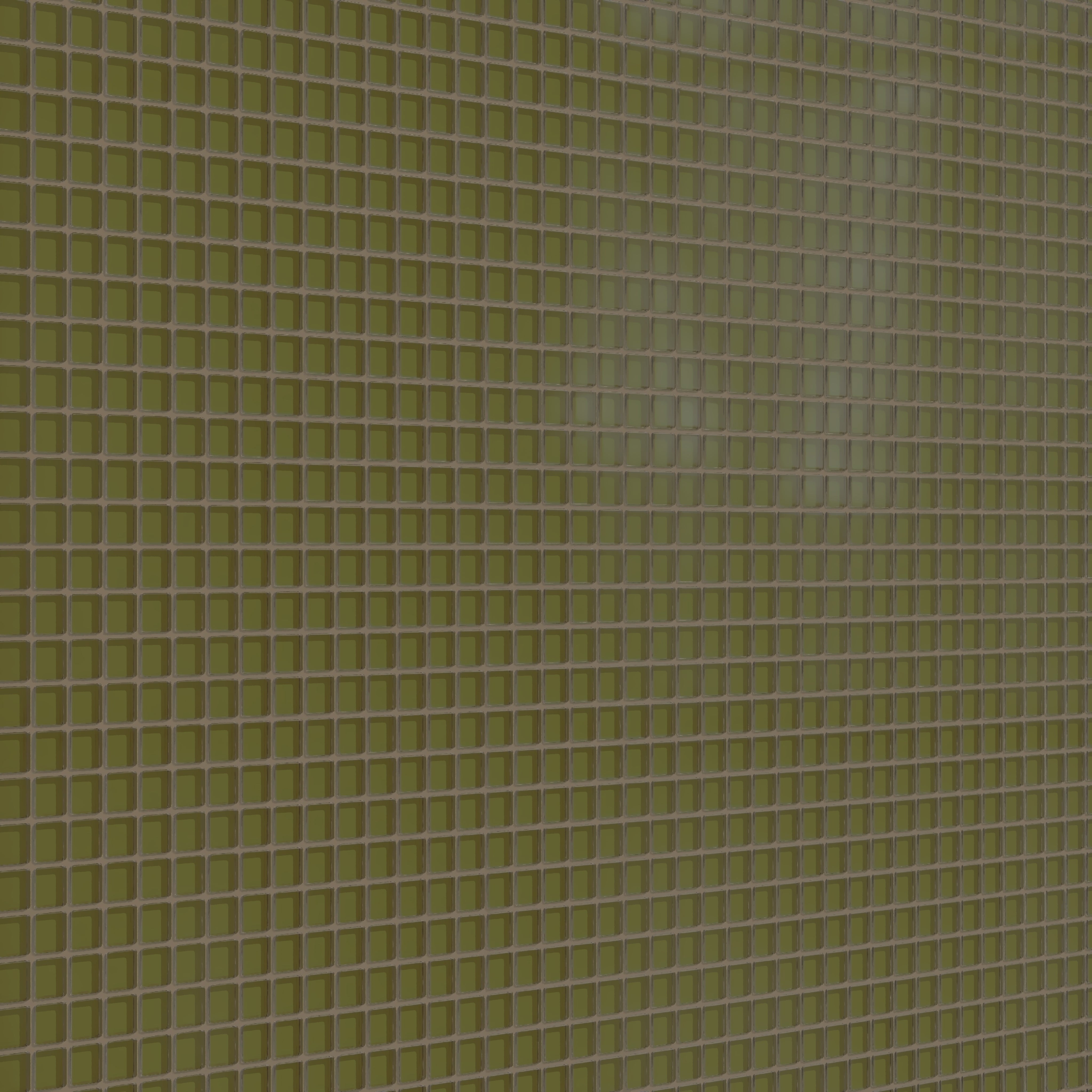 1x1 Straight Set Sheeted Glass Mosaic Tile in Cormorant Matte