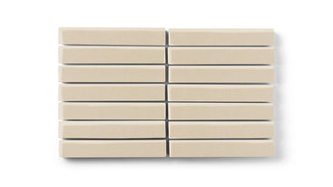 1x6 Straight Set Sheeted Original Ceramic Mosaic Tile in Dolomite Matte