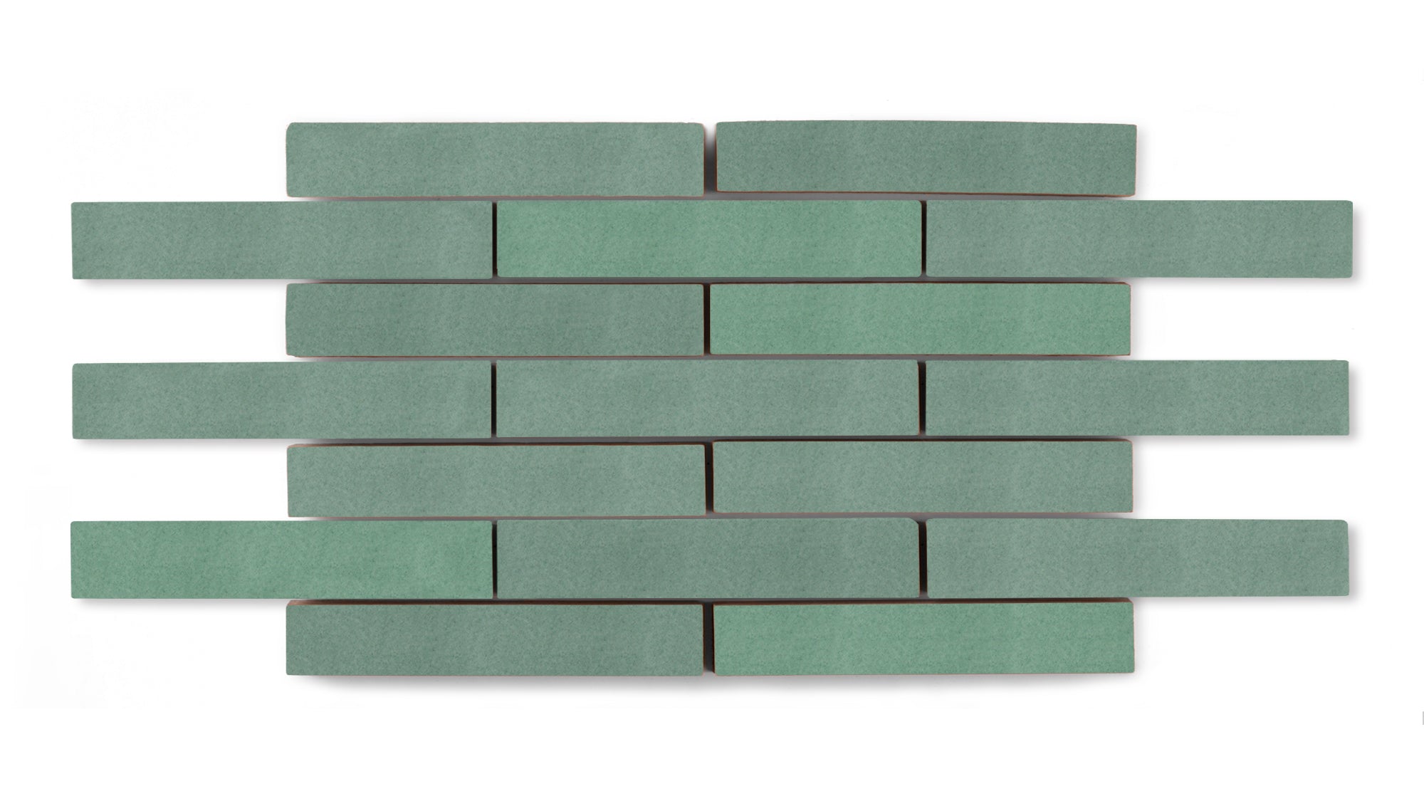 1x6 Half Offset Sheeted Original Ceramic Mosaic Tile in Amalfi Coast Matte