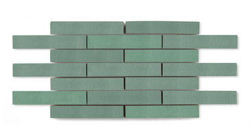 1x6 Half Offset Sheeted Original Ceramic Mosaic Tile in Amalfi Coast Matte