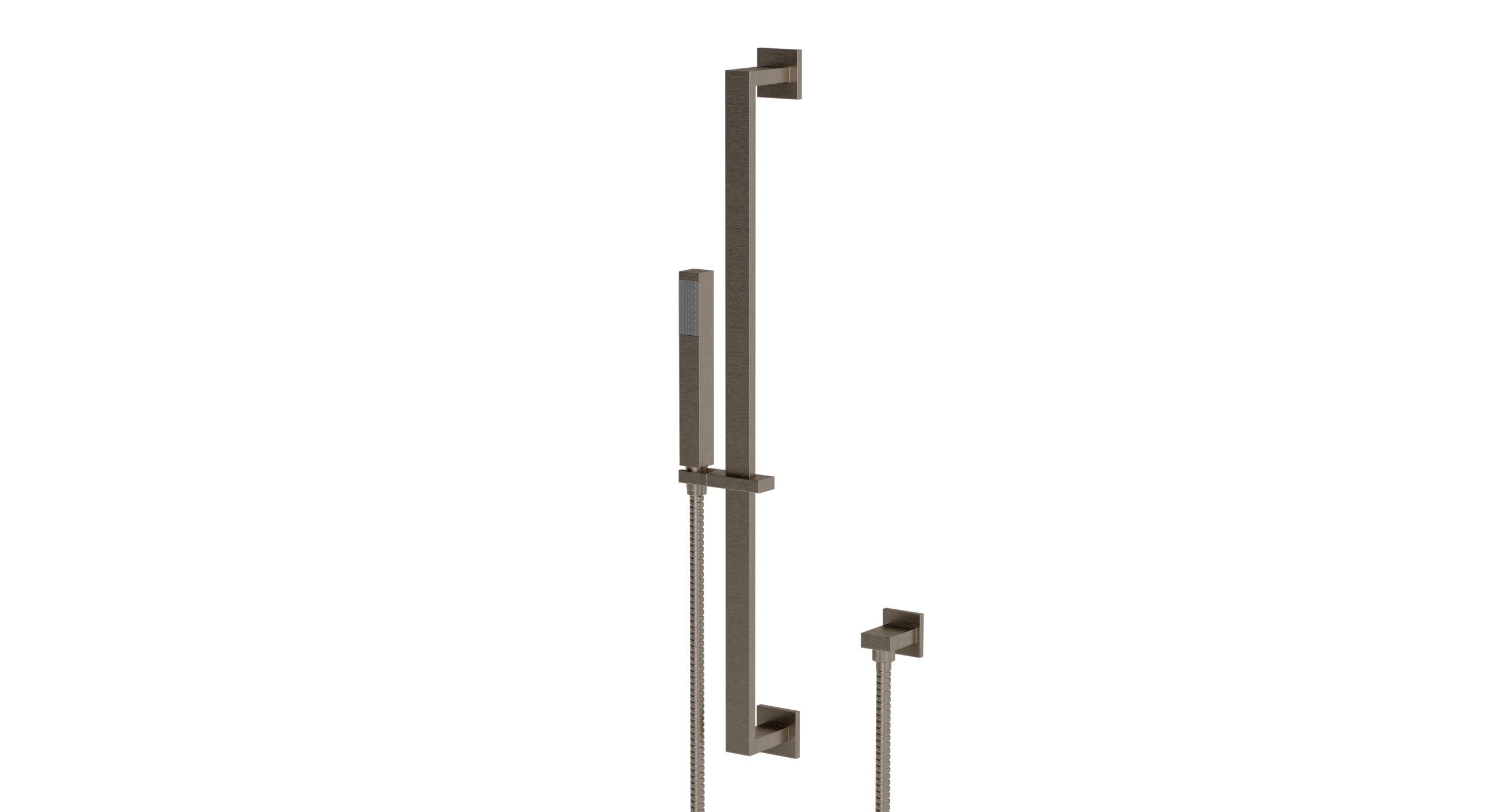 Flatiron Positioning Bar Kit - Less Hand Shower in Antique Nickel