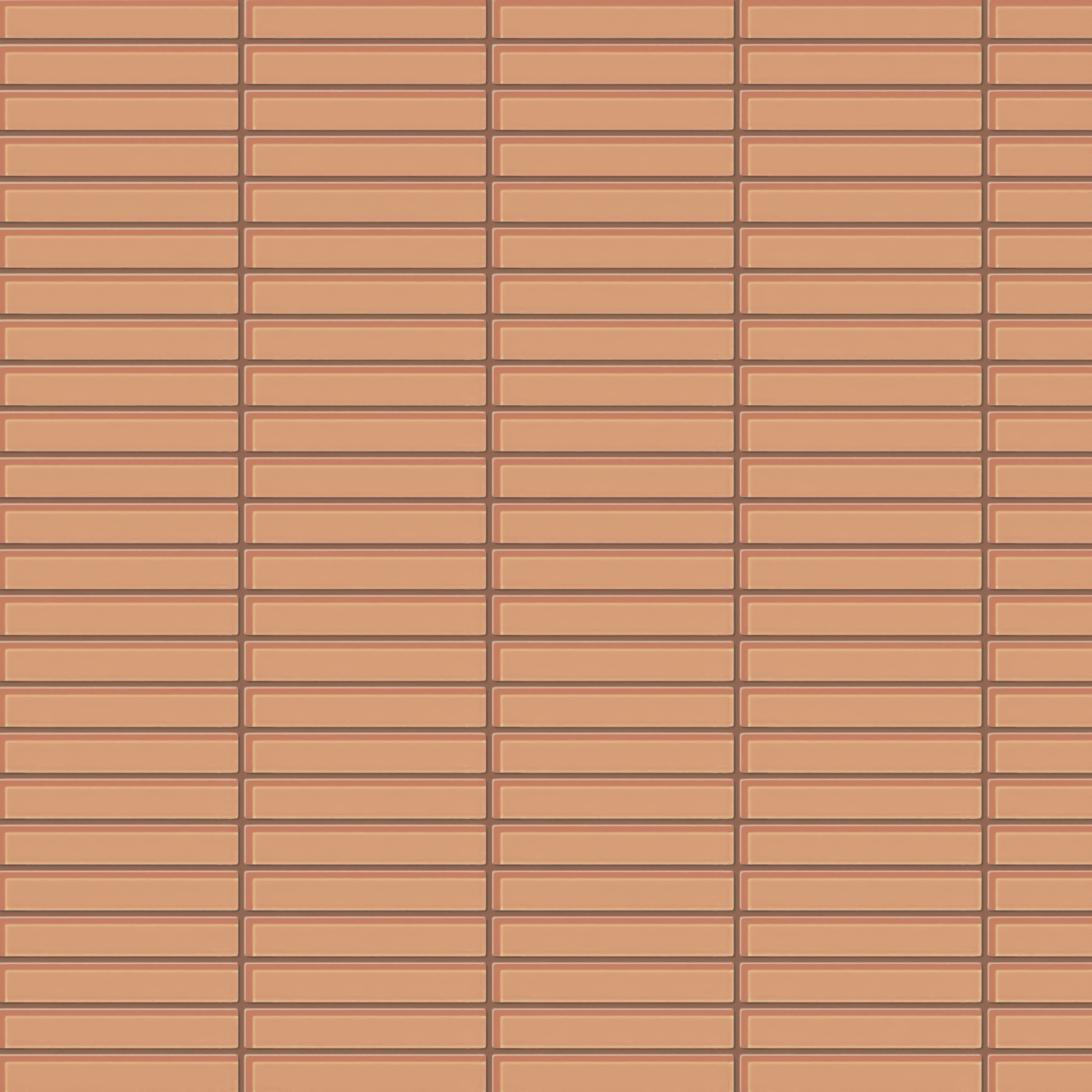 1x6 Straight Set Sheeted Glass Mosaic Tile in Carolina Wren Gloss