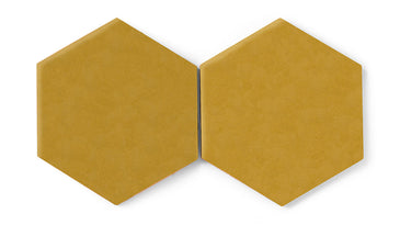 8" Hexagon Original Ceramic Tile in Mustard Seed Matte