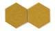 8" Hexagon Original Ceramic Tile in Mustard Seed Matte