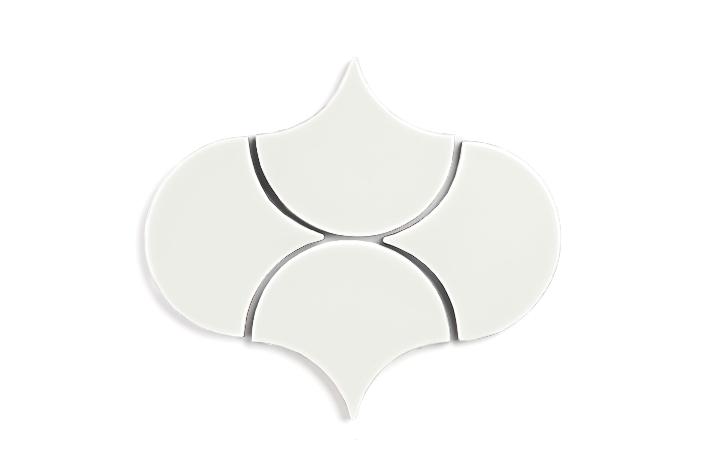 Ogee Drop Original Ceramic Tile in Limewash Gloss