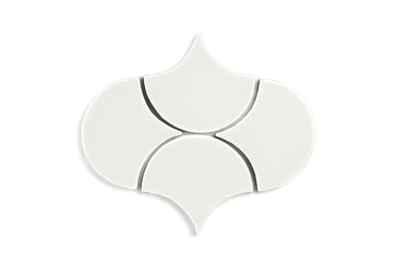 Ogee Drop Original Ceramic Tile in Limewash Gloss