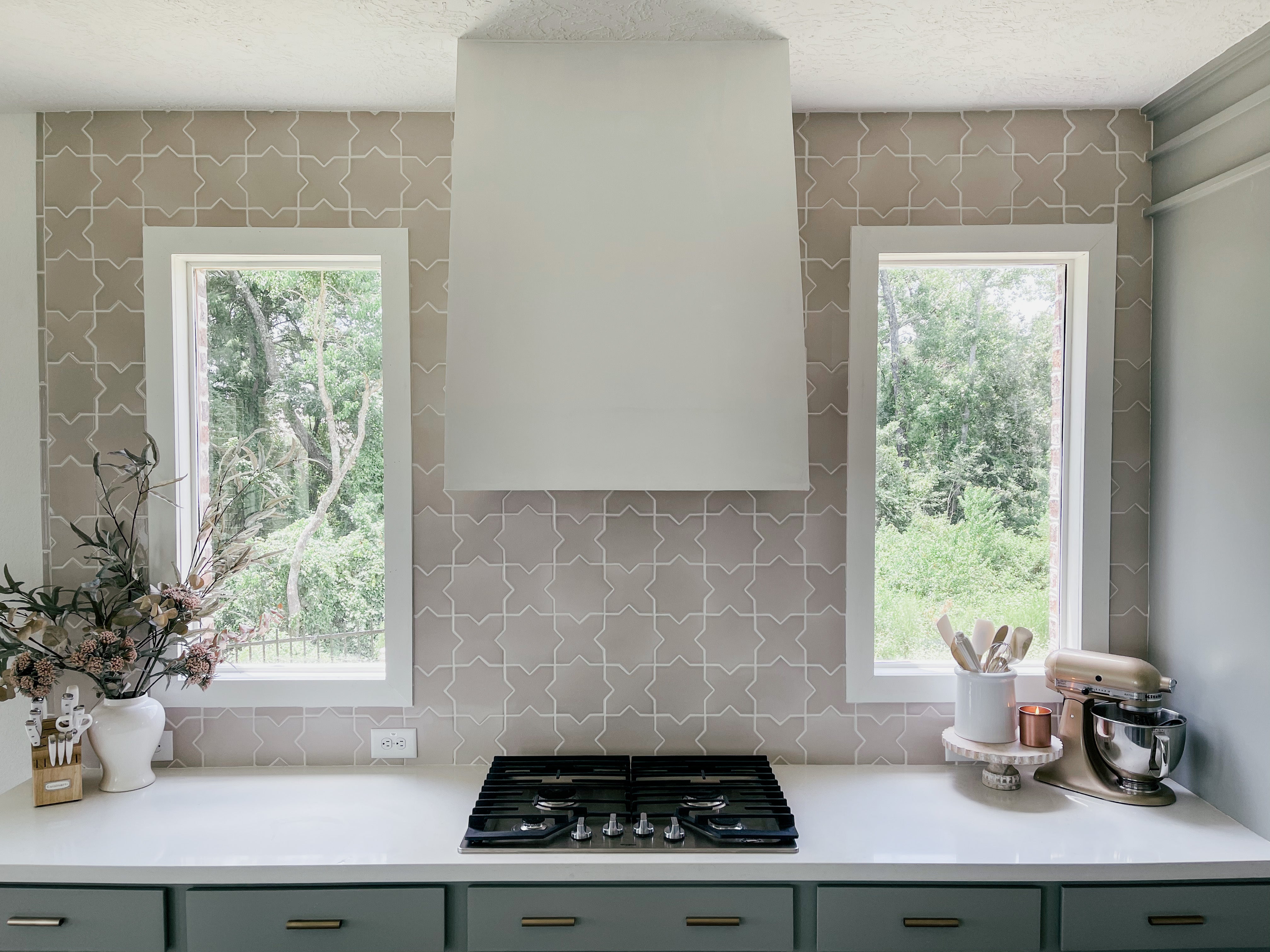 Star & Cross Original Ceramic Tile in Sand Dune Gloss