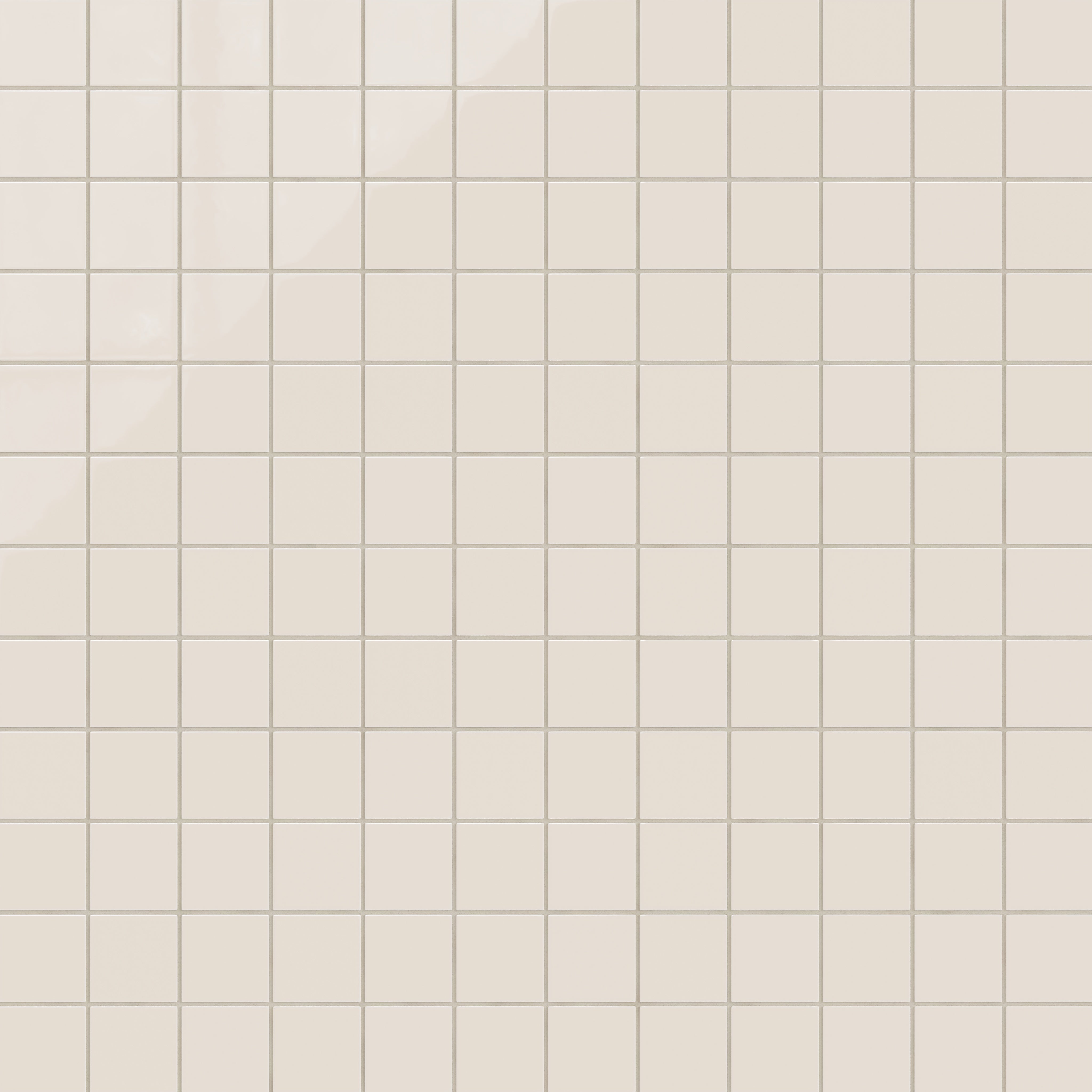 3x3 Straight Set Sheeted Natural Press Ceramic Mosaic Tile in Pearl Gloss
