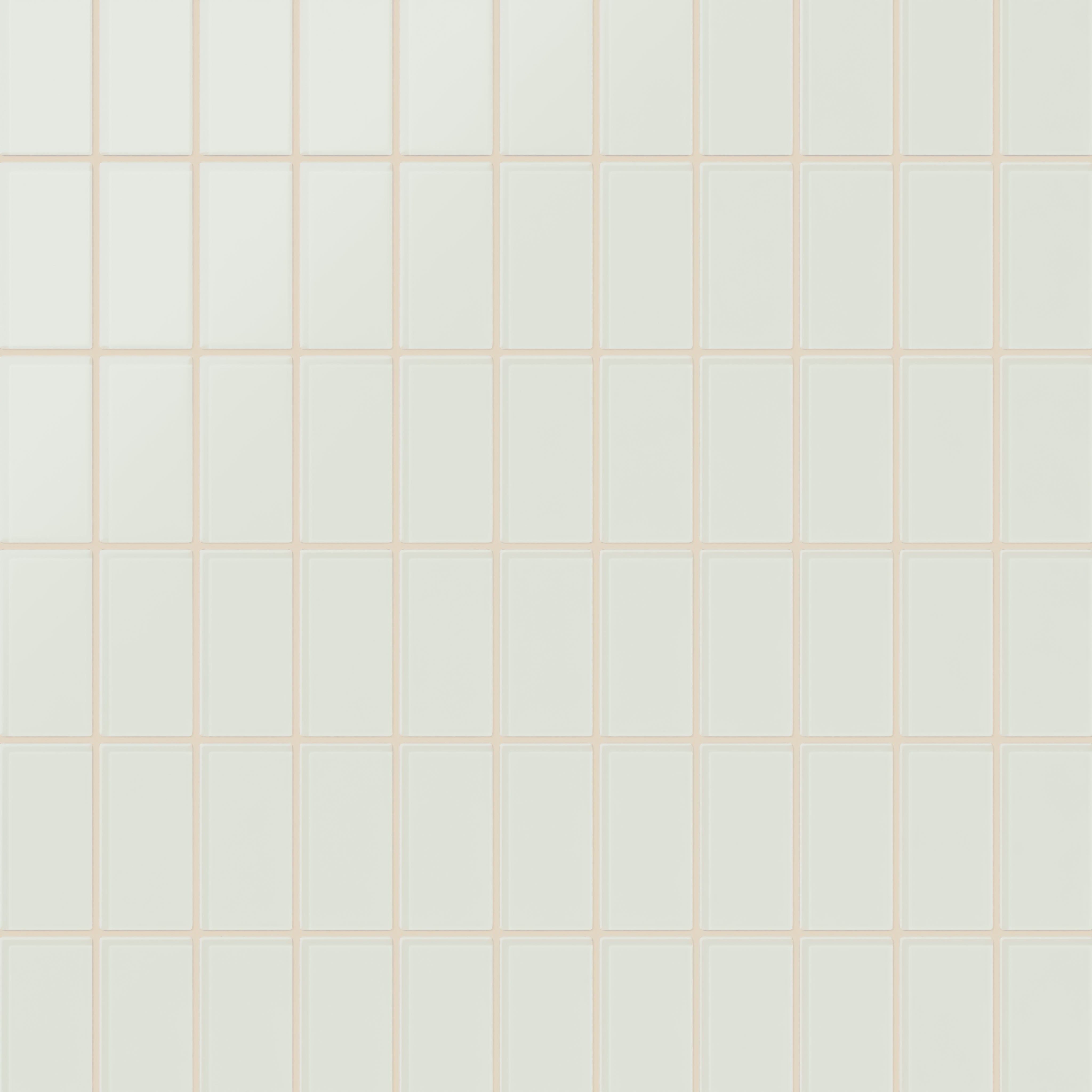 2x4 Straight Set Sheeted Glass Mosaic Tile in Flycatcher Matte