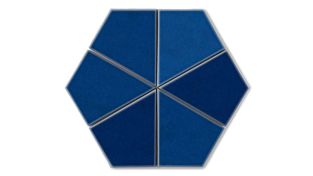 Hexite Original Ceramic Tile in Lake Tahoe Gloss