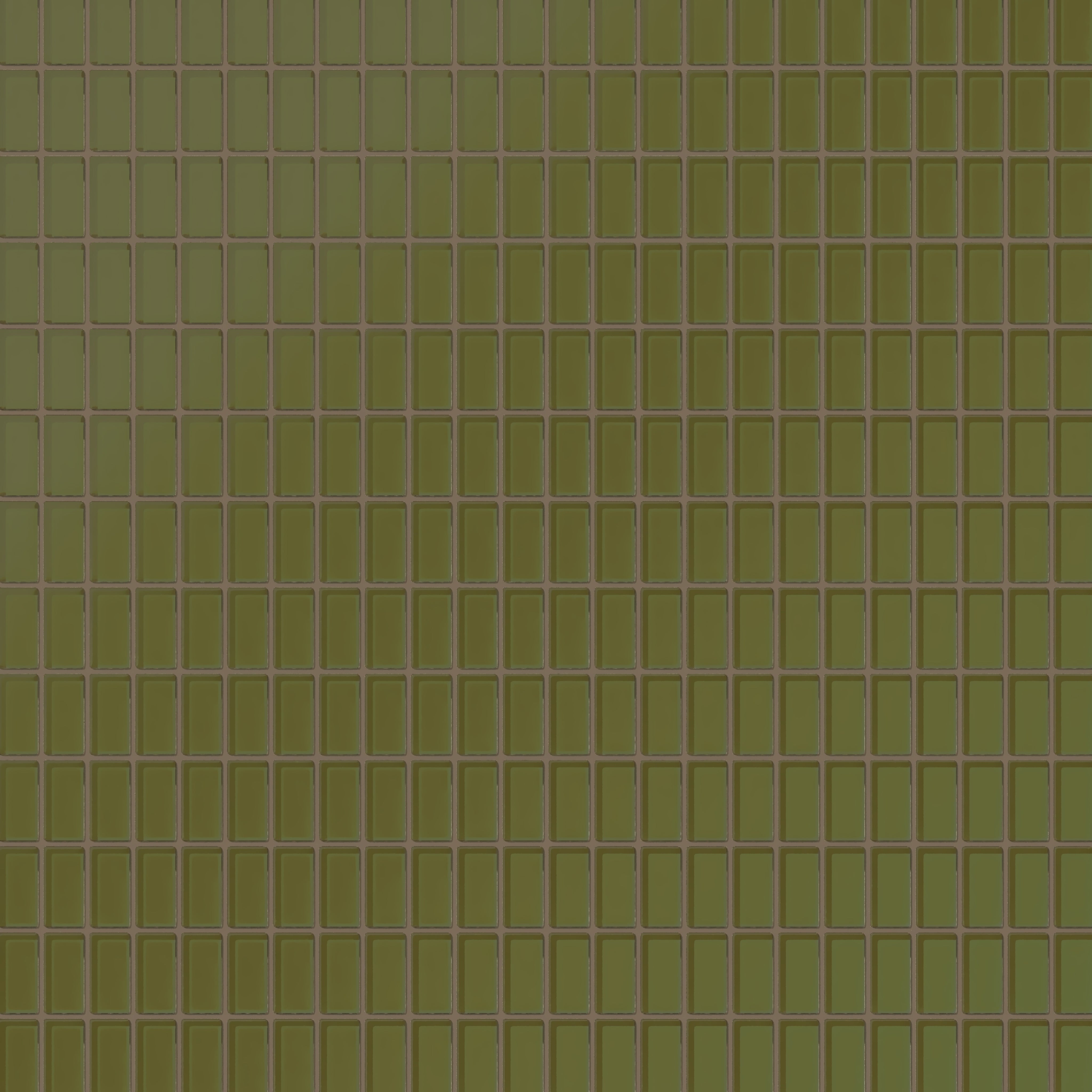 1x2 Straight Set Sheeted Glass Mosaic Tile in Cormorant Matte