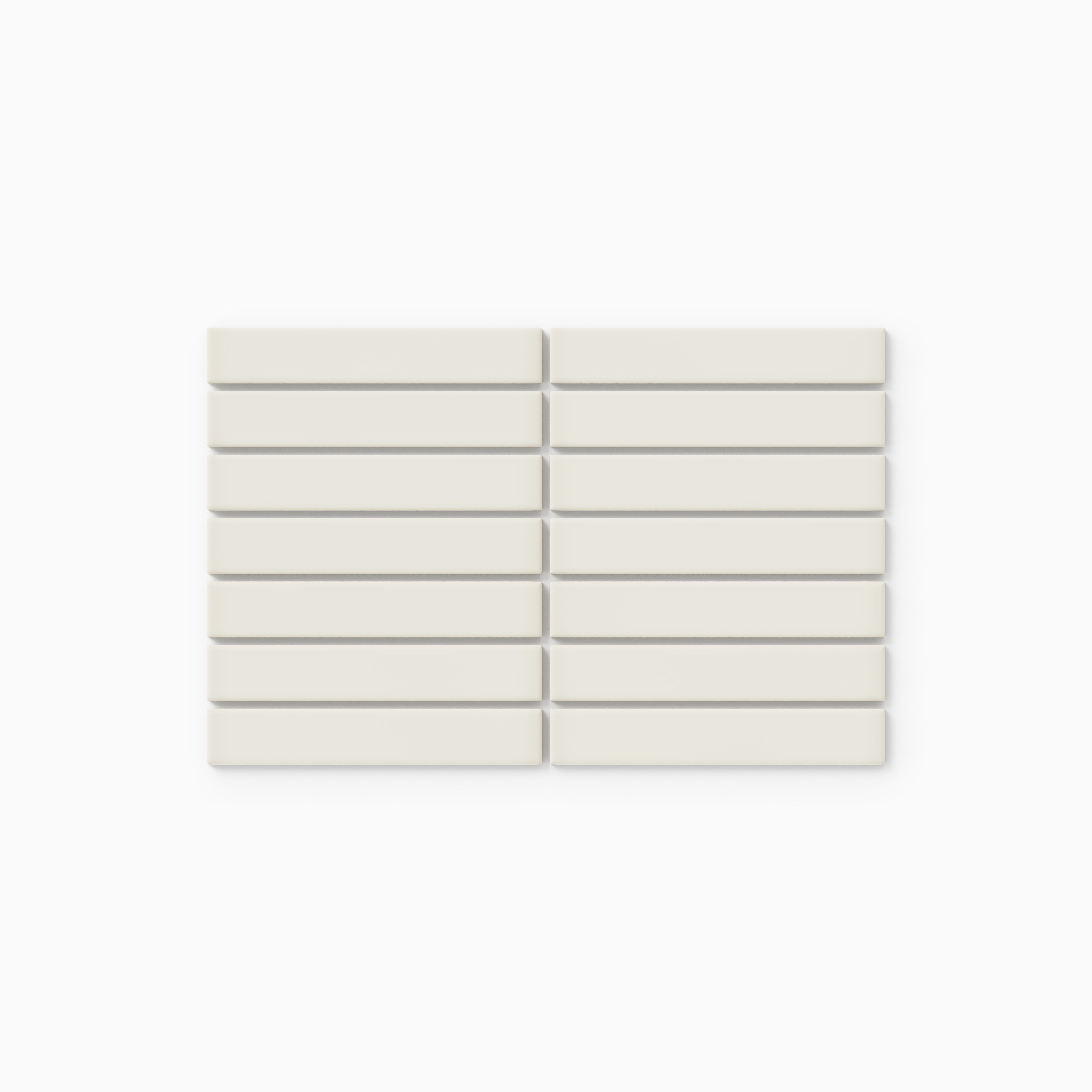 1x6 Straight Set Sheeted Original Ceramic Mosaic Tile in Feldspar Matte