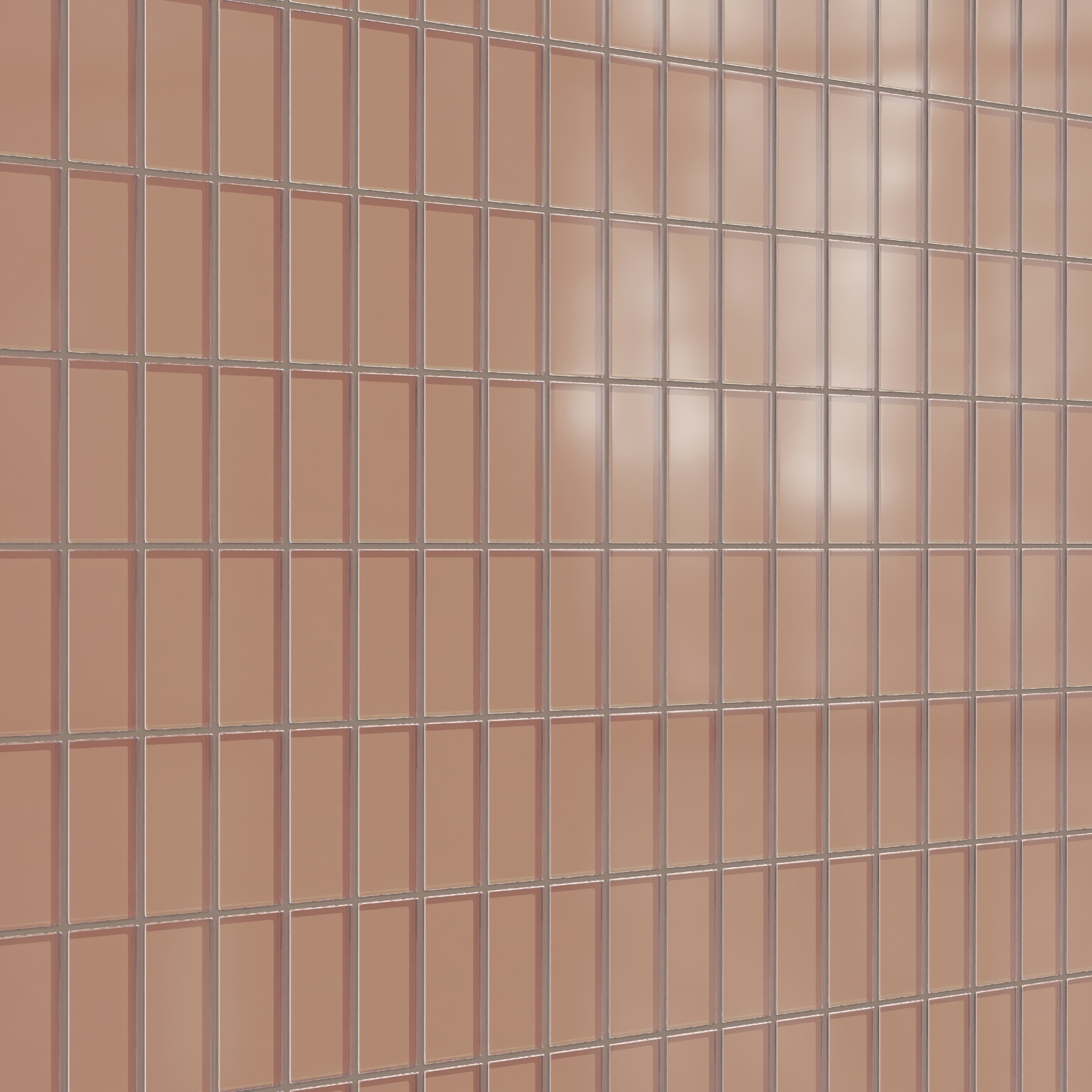 2x4 Straight Set Sheeted Glass Mosaic Tile in Sora Matte