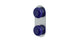 Foundry Two Handle Wall Mount Shower Trim with Pebble Ceramic Knob Handles in Satin Chrome