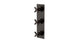 Flatiron Three Handle Wall Mount Shower Trim with Linear Cross Handles in Antique Bronze