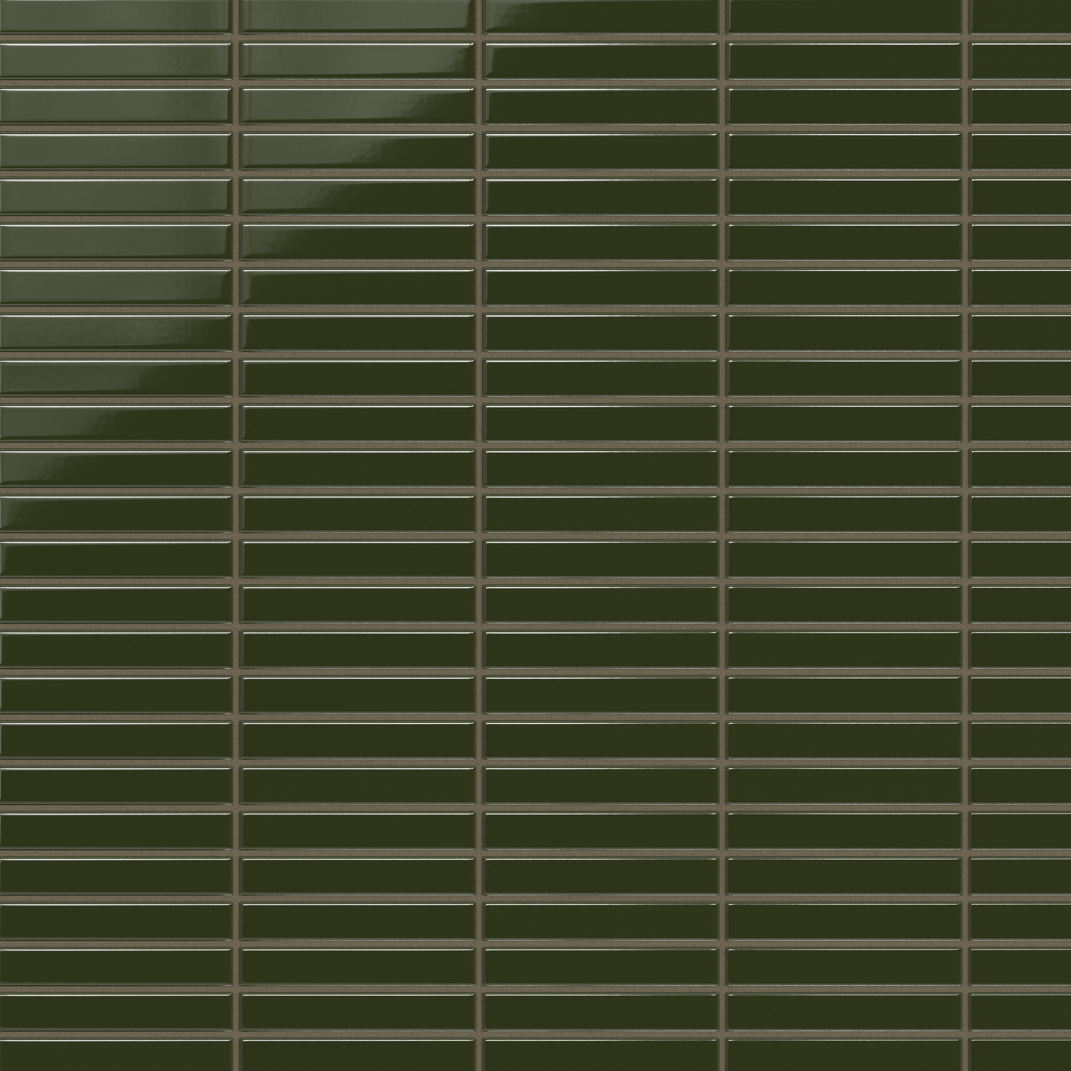 1x6 Straight Set Sheeted Original Ceramic Mosaic Tile in Lone Pine Gloss
