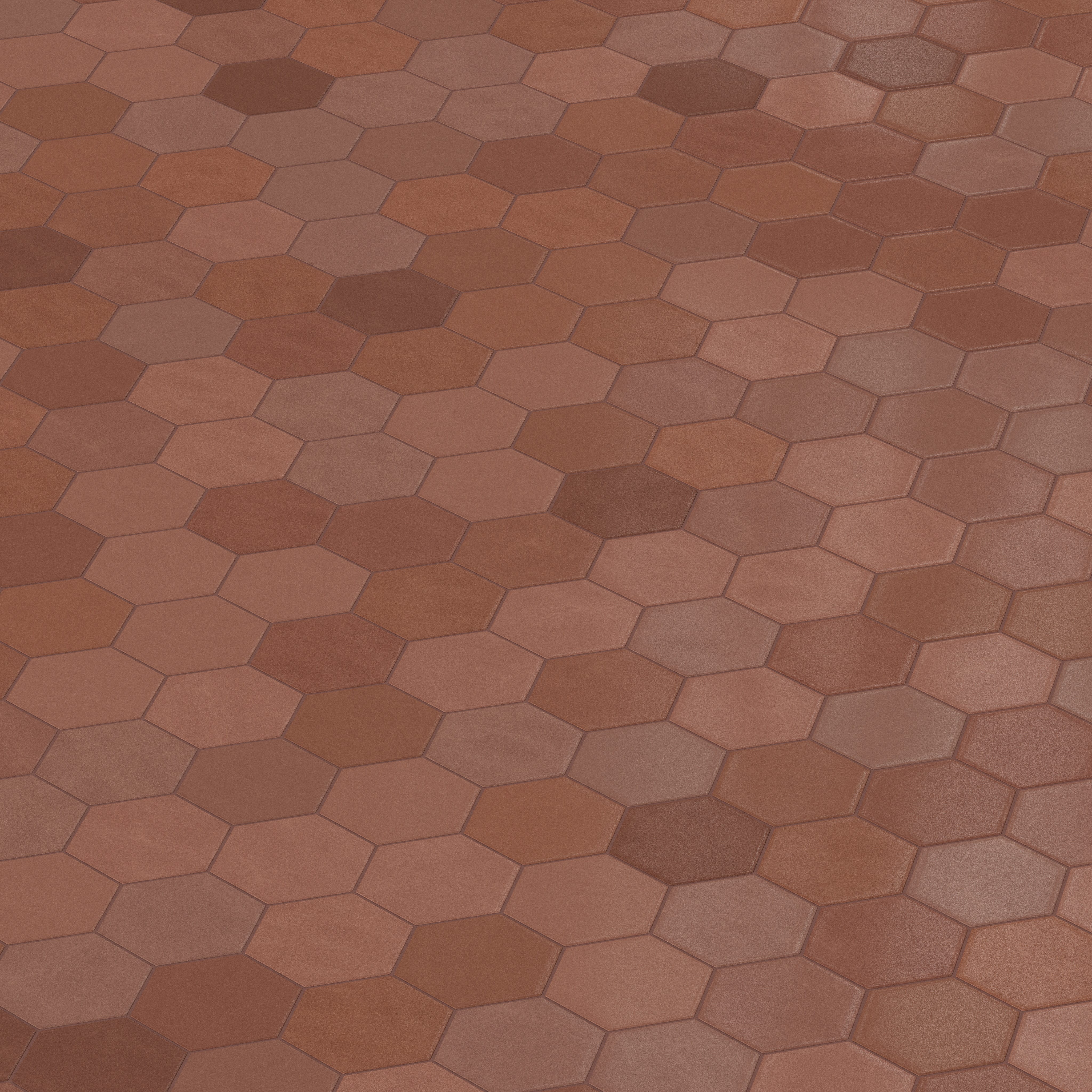 6" Hexagon Original Ceramic Tile in Antique