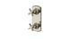 Emerson Two Handle Wall Mount Shower Trim with Classic Cross Handles in French Nickel