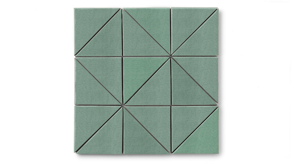 4" Triangle Original Ceramic Tile in Amalfi Coast Matte