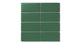 2x4 Straight Set Sheeted Natural Press Ceramic Mosaic Tile in Viridian Matte