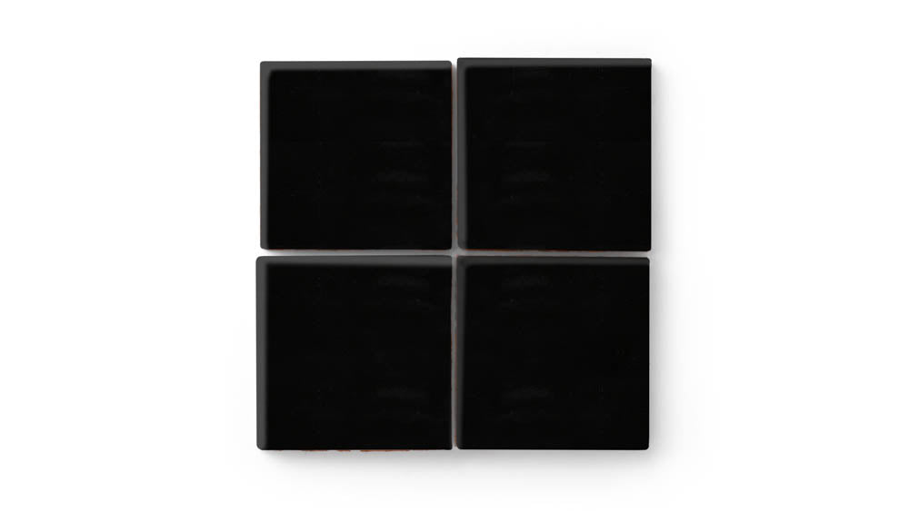 4x4 Original Ceramic Tile in Raven Gloss