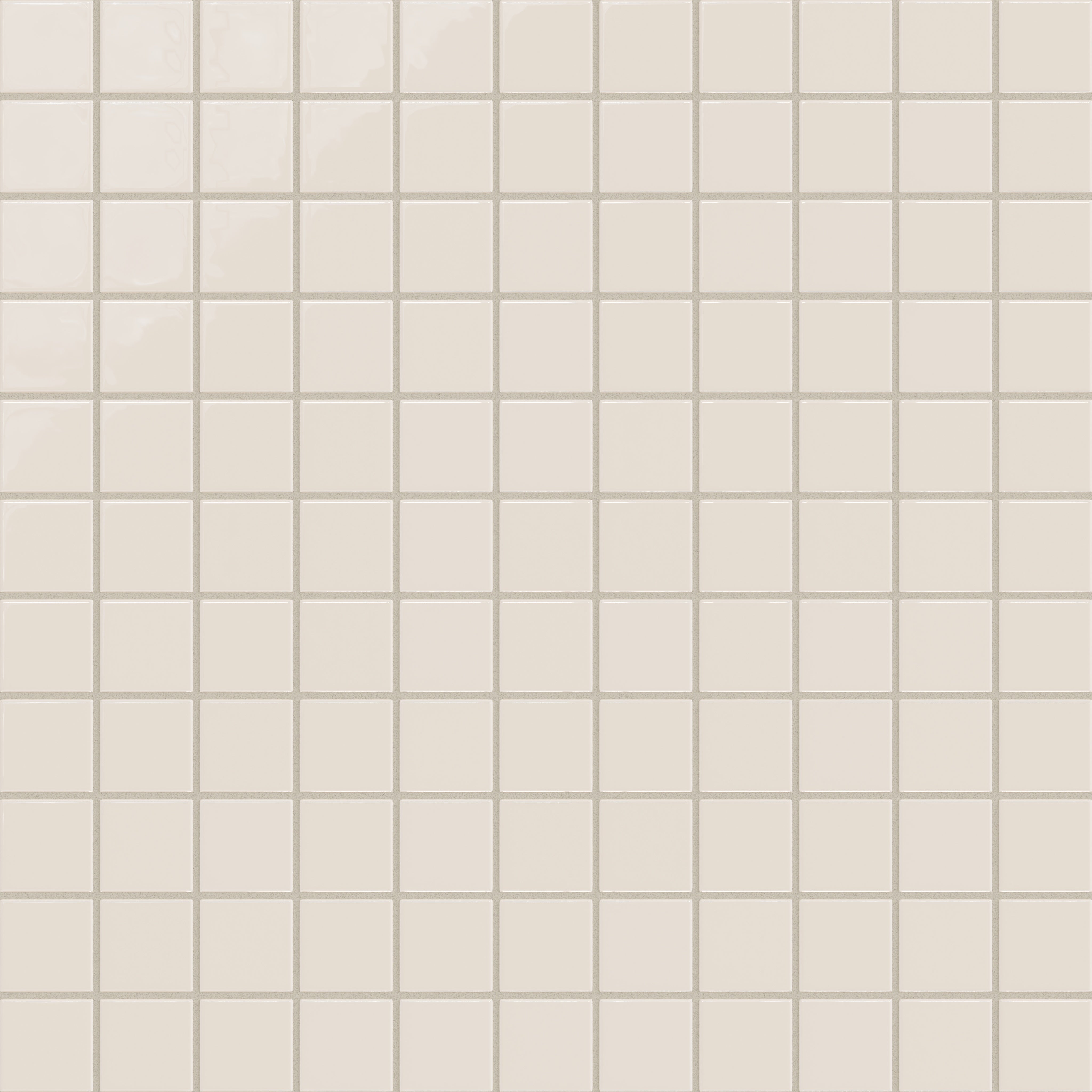 2x2 Straight Set Sheeted Natural Press Ceramic Mosaic Tile in Pearl Gloss