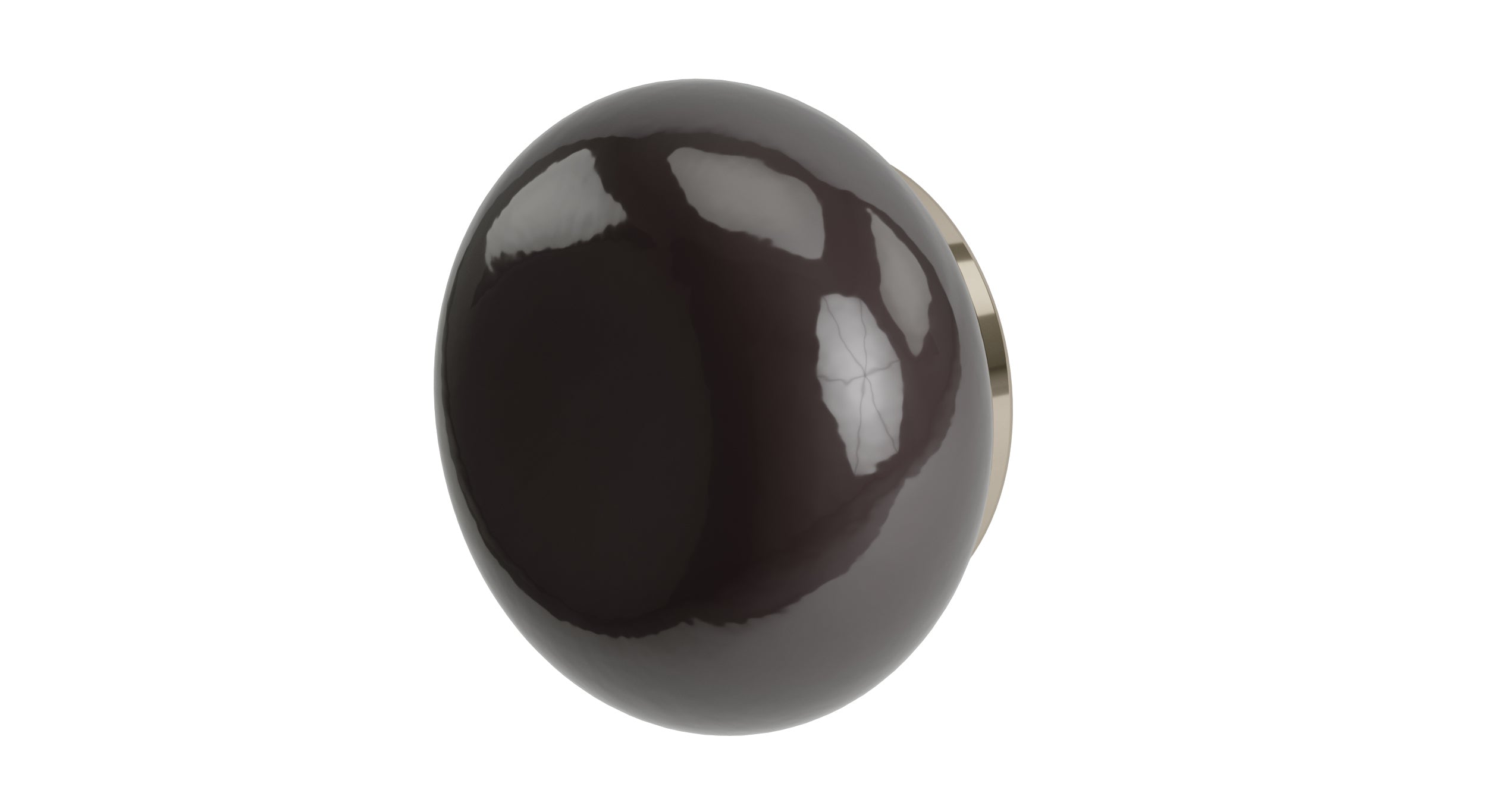 Foundry One Handle Wall Mount Diverter/Volume Control Shower Trim with Pebble Ceramic Knob Handle in Polished Nickel