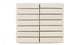 1x4 Straight Set Sheeted Original Ceramic Mosaic Tile in Ivory Matte