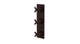 Flatiron Three Handle Wall Mount Shower Trim with Linear Cross Handles in Architectural Copper