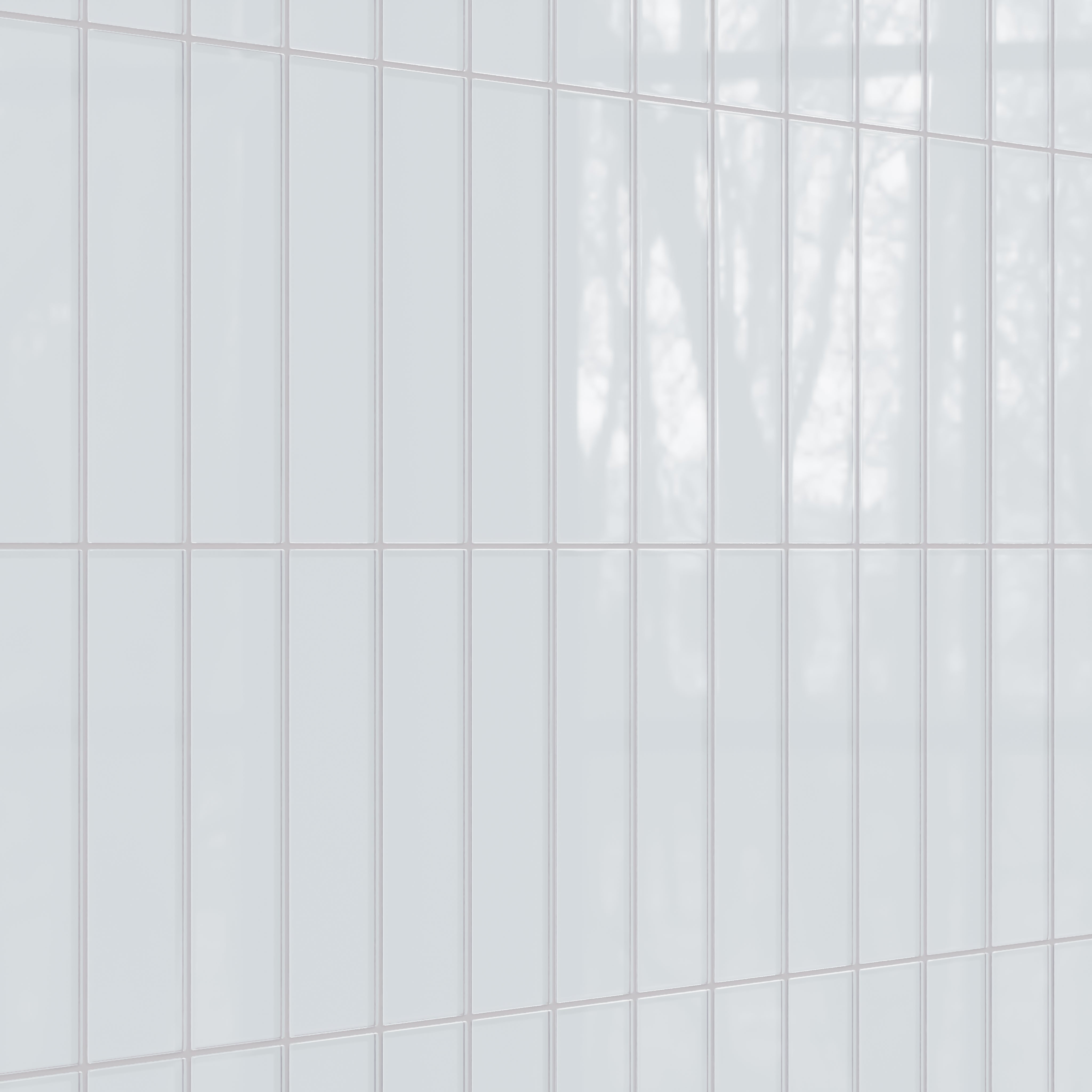 3x12 Glass Tile in Snowy Owl Gloss