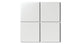 4x4 Natural Press Ceramic Tile in Zinc Matte