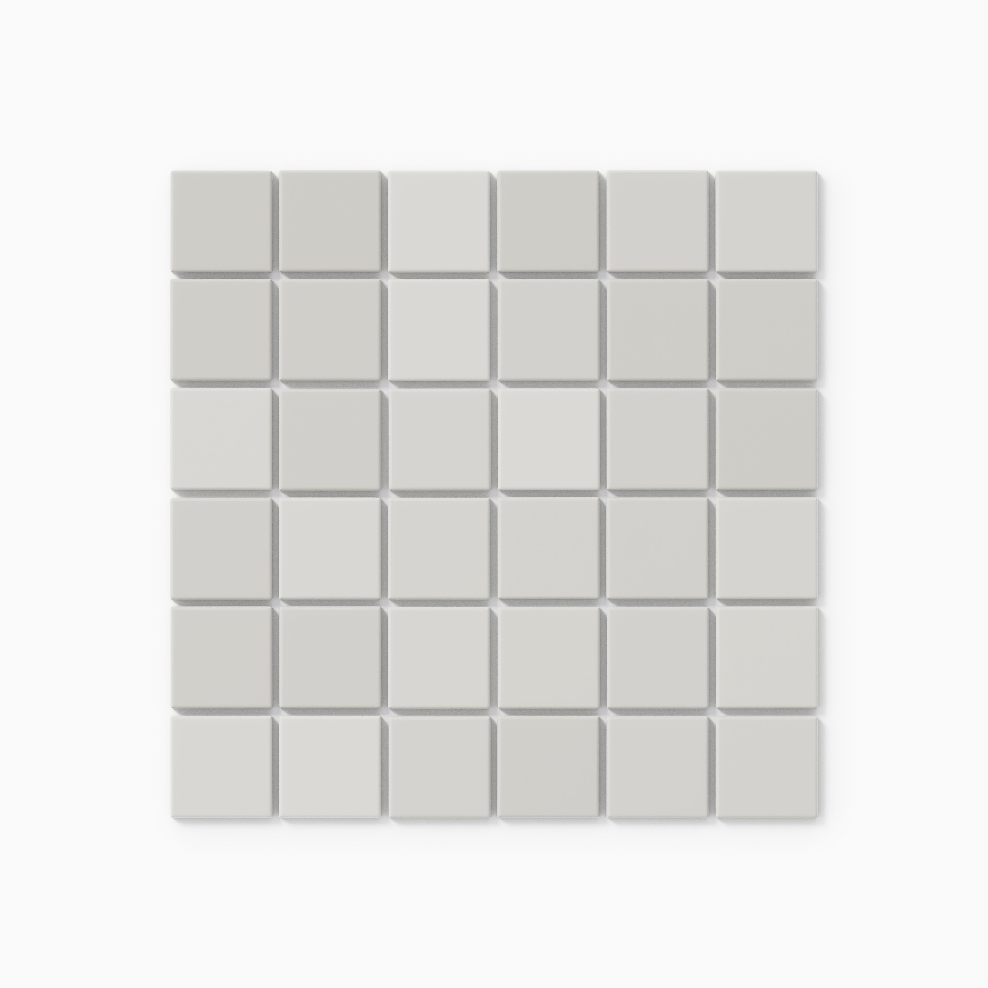 2x2 Straight Set Sheeted Natural Press Ceramic Mosaic Tile in Cloud Cover Gloss