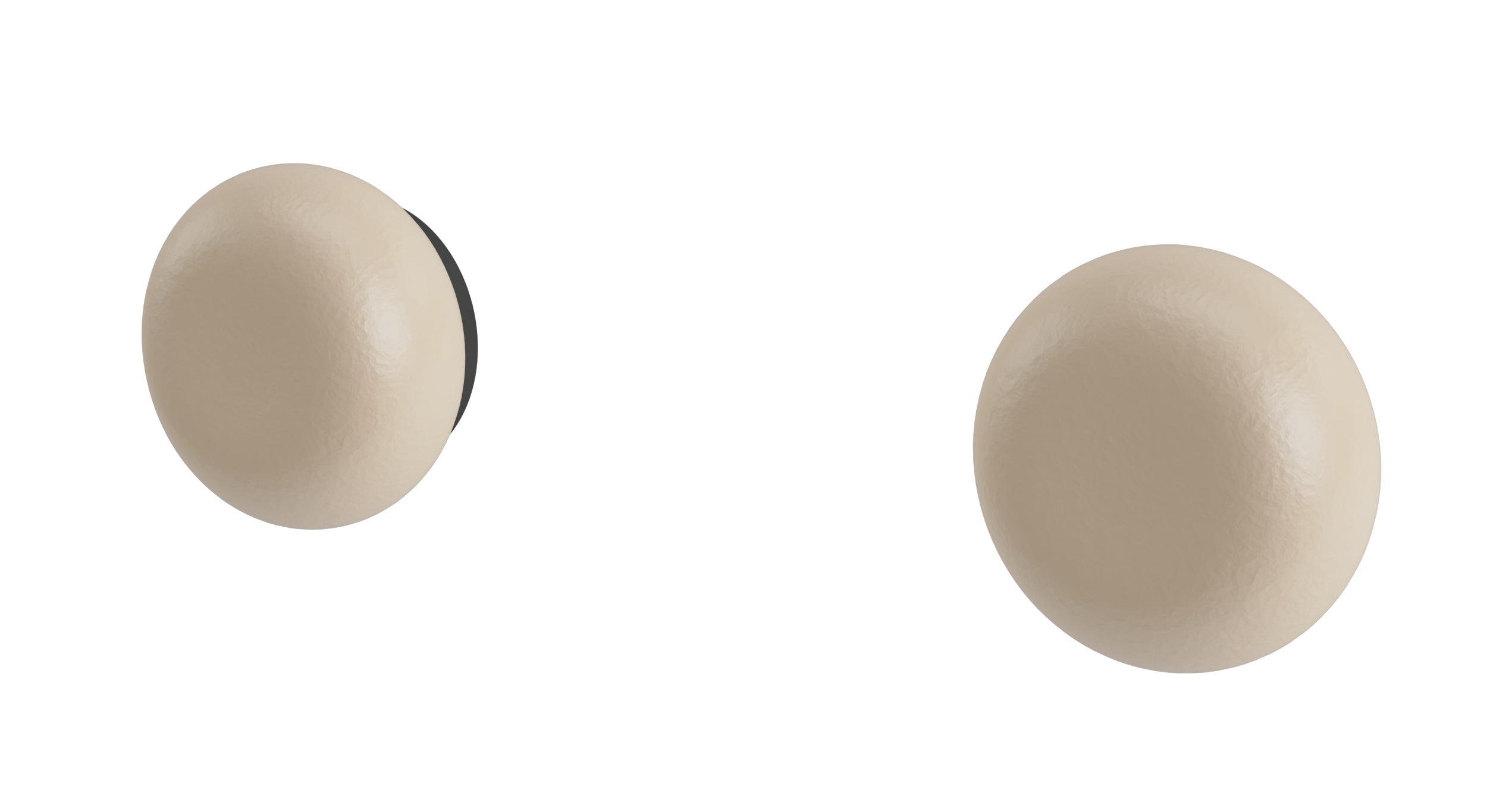 Foundry Two Handle Wall Mount Bath Trim with Pebble Ceramic Knob Handles in Matte Black