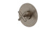 Contour One Handle Wall Mount Shower Trim with Soft Cross Handle in Antique Nickel