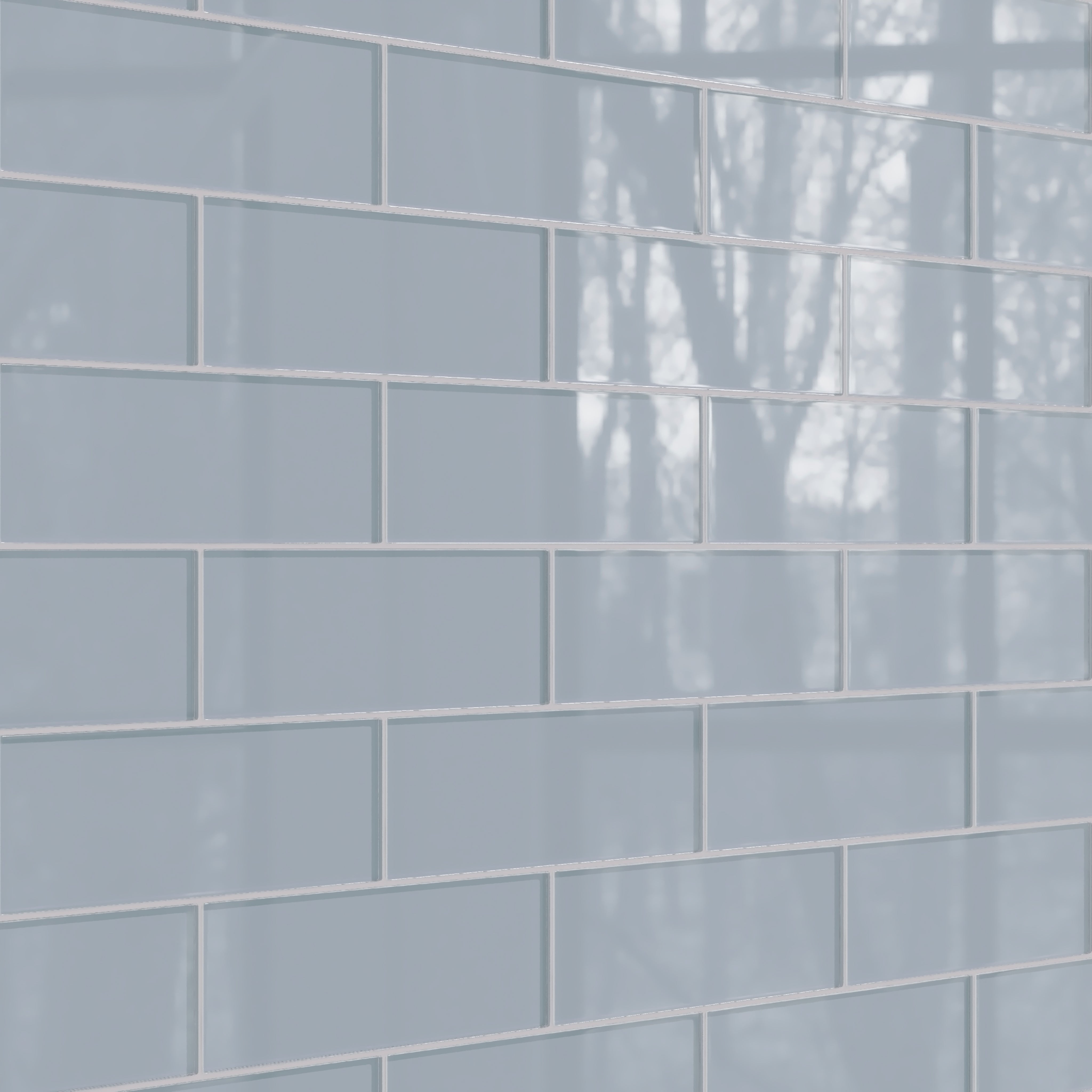 4x12 Glass Tile in Pinyon Jay Gloss
