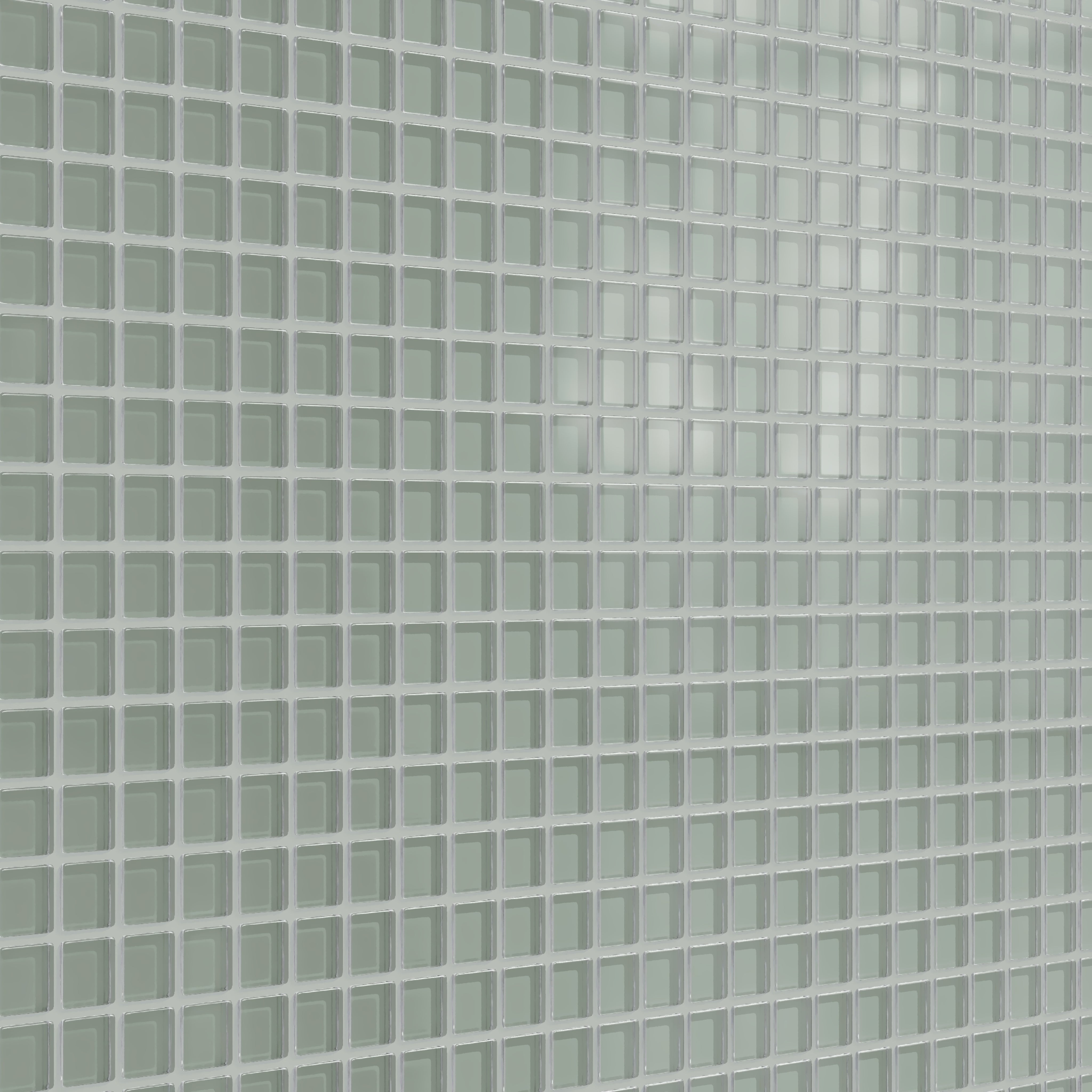 1x1 Straight Set Sheeted Glass Mosaic Tile in Hummingbird Matte