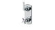 Emerson Two Handle Wall Mount Shower Trim with Classic Cross/Classic Lever Handles in Polished Chrome