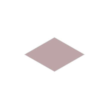 Large Diamond Original Ceramic Tile in Painted Sky Matte