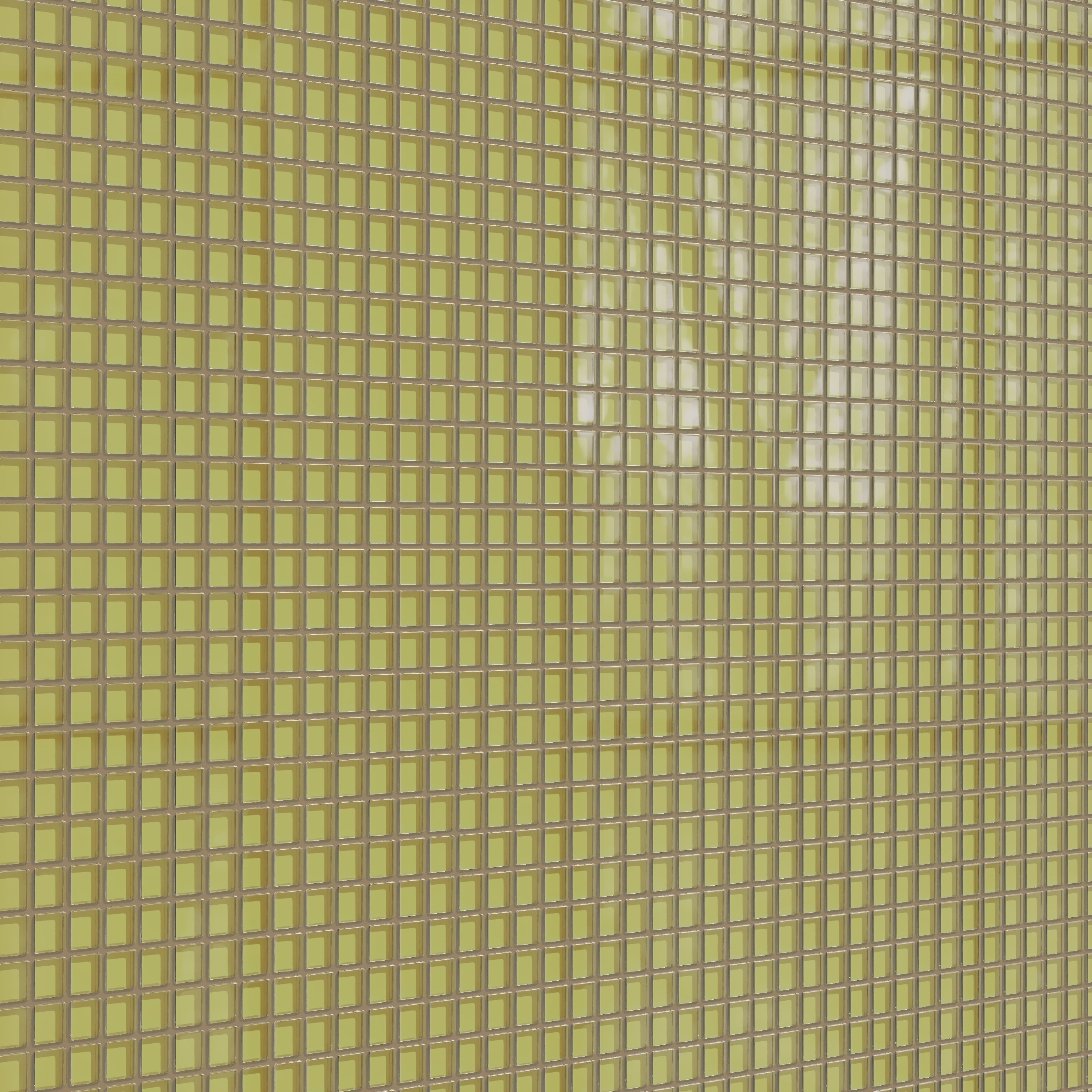 1x1 Straight Set Sheeted Glass Mosaic Tile in Pine Siskin Gloss