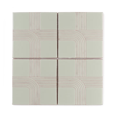 6x6 Handpainted Sample Roundabout 3  in Plein Aire