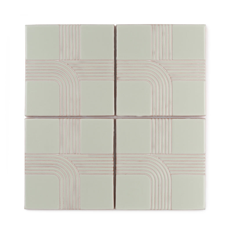 6x6 Handpainted Sample Roundabout 3  in Plein Aire