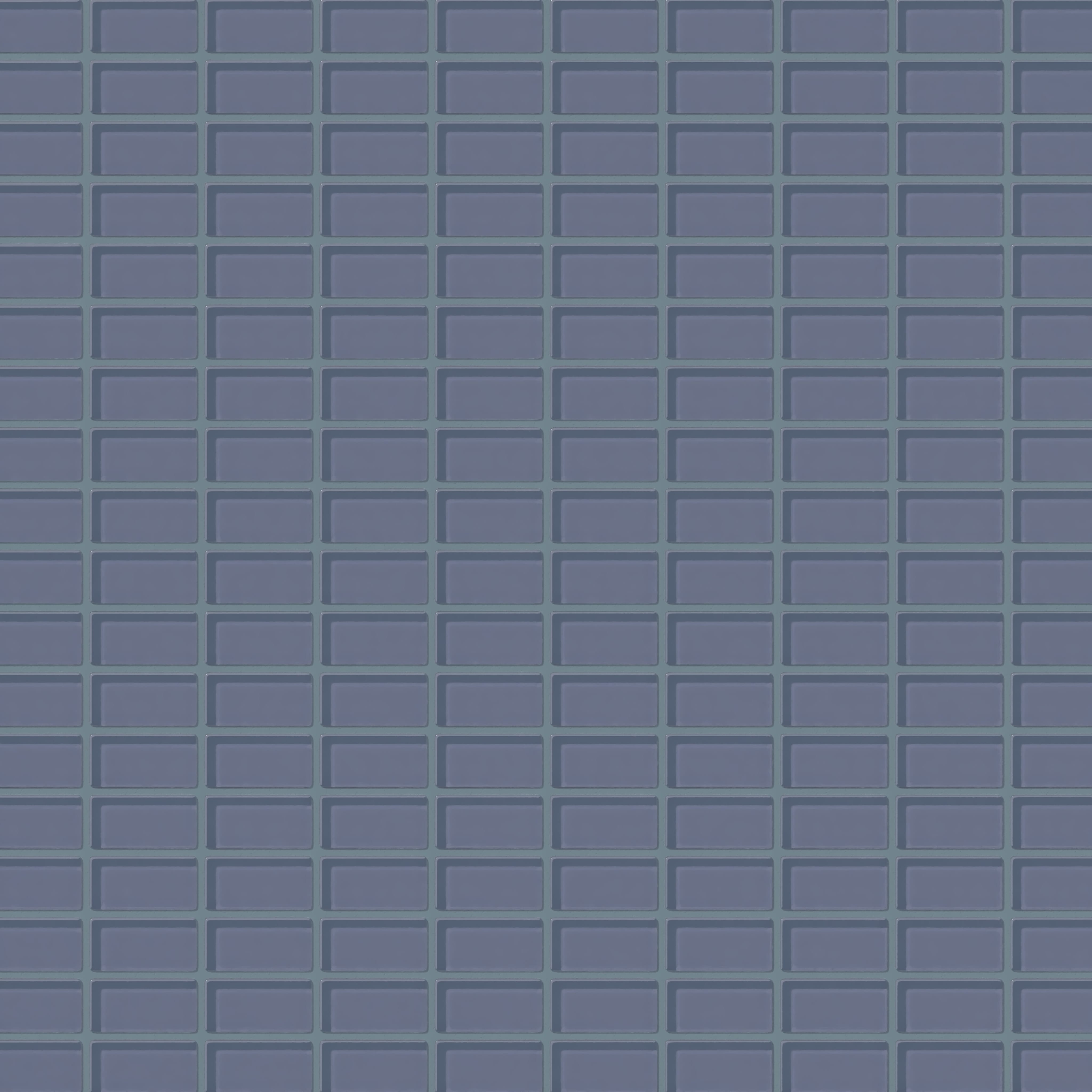 1x2 Straight Set Sheeted Glass Mosaic Tile in Nuthatch Gloss